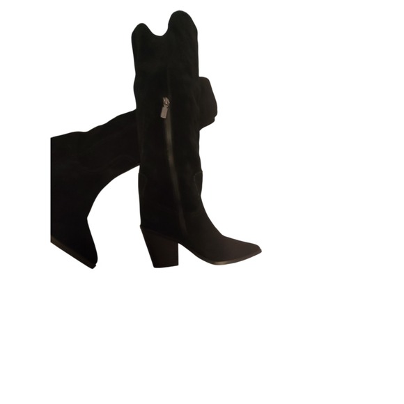 Blondo Willow Waterproof Tall Boot Black Suede Size 9M NWOB - Picture 9 of 12